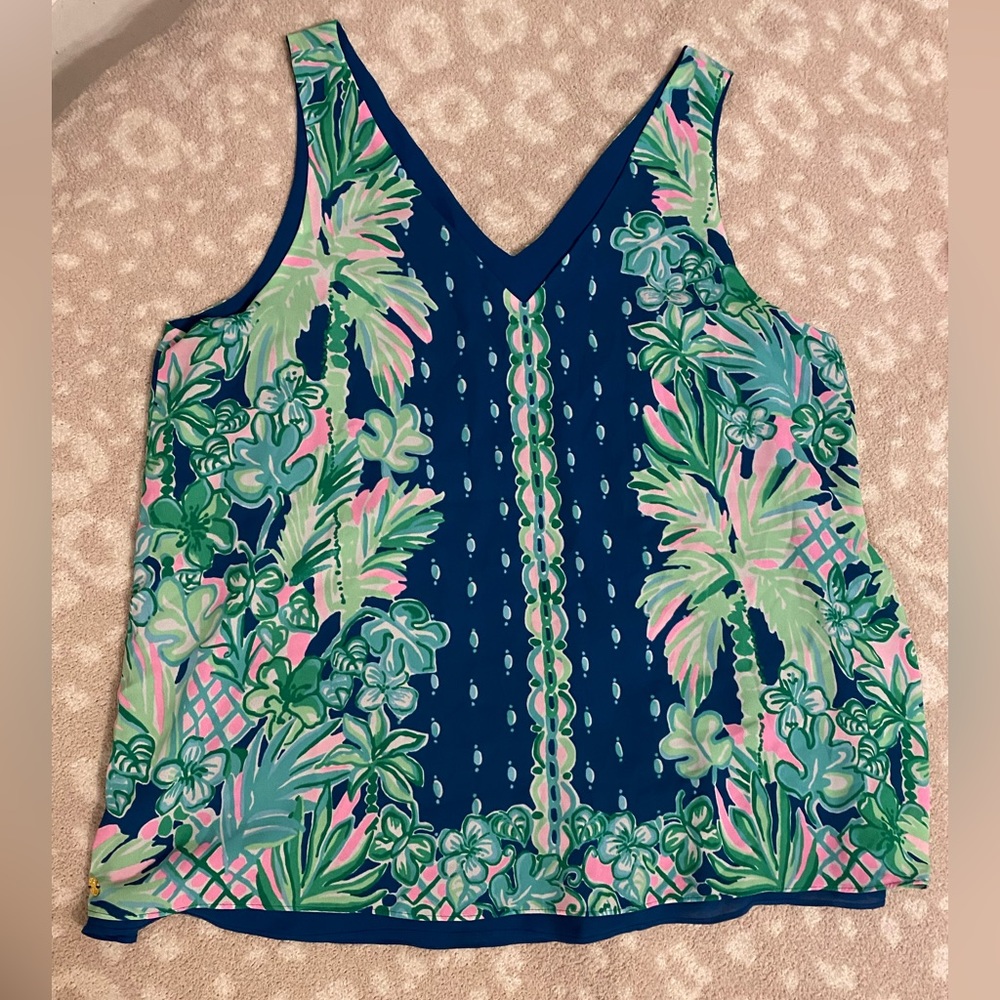 Florin Straight Hem Top. Lilly Pulitzer.